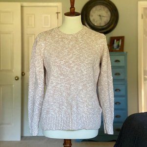 LL Bean Cotton Ragg Sweater, Marled Oatmeal